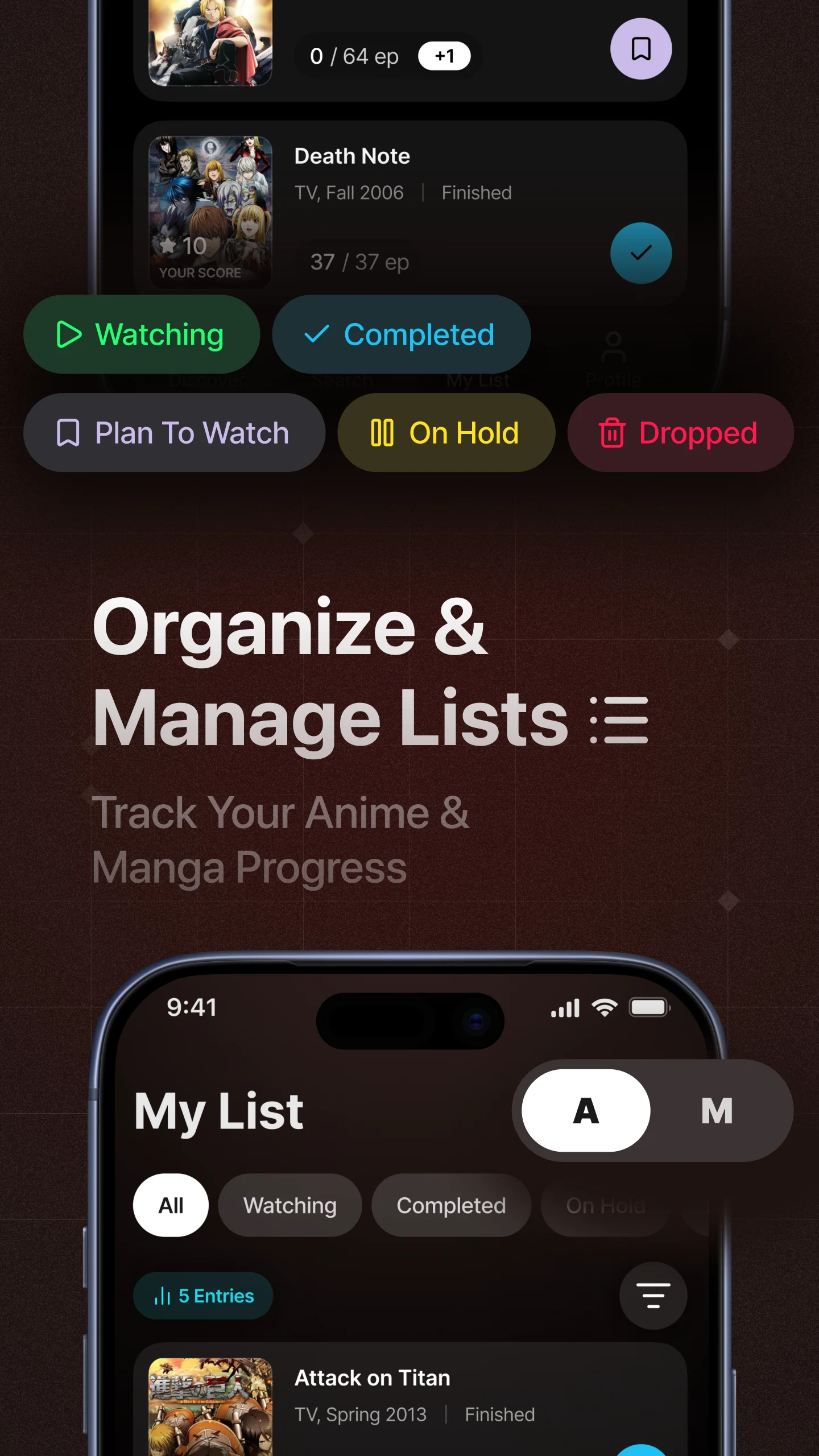 Niro: Anime & Manga Tracker screenshot